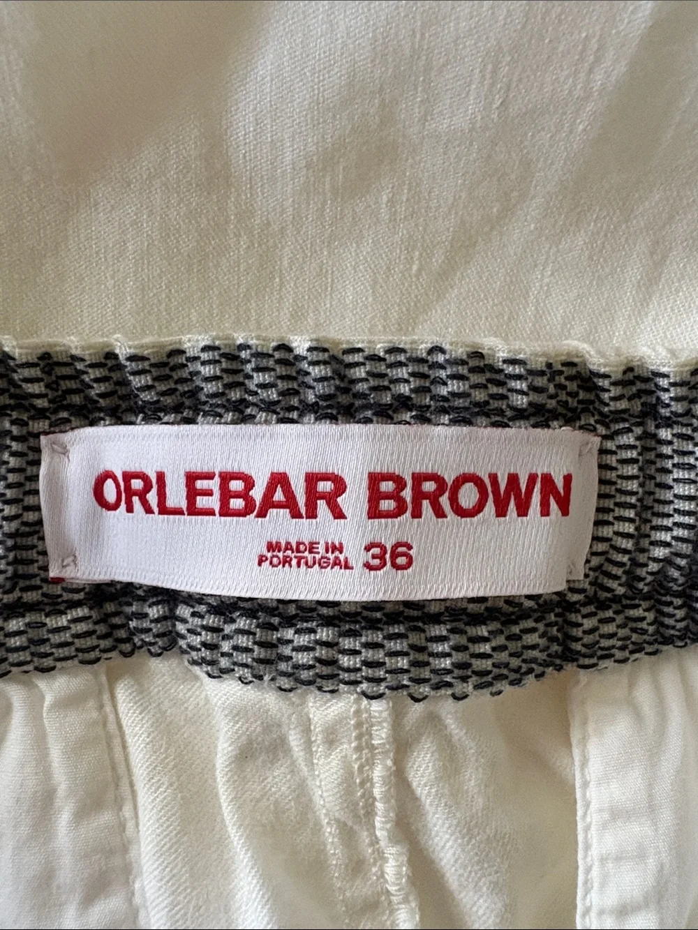 Orlebar Brown Sonoran Linen-Blend Drawstring Trousers White Size 36